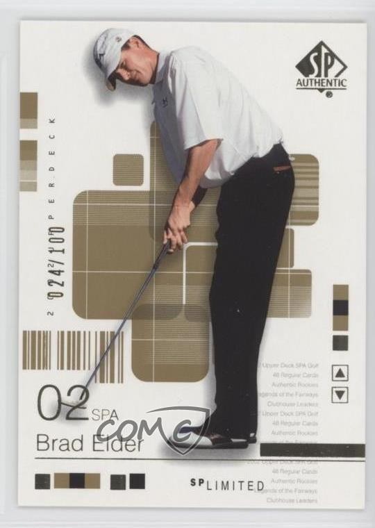 2002 SP Authentic Limited 24/100 Brad Elder #35SPA 0d5