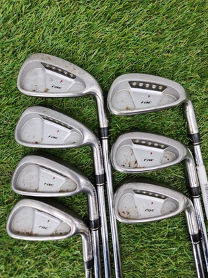 #ad 2005 TAYLORMADE RAC OS IRON SET 3 9 STIFF RIFLE 6.0 FAIR $170.00