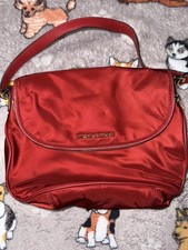Michael Kors Red Purse MK Handbag Designer Fashion Cute