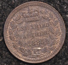 Third Farthing 1885 Victoria EF (TH10)