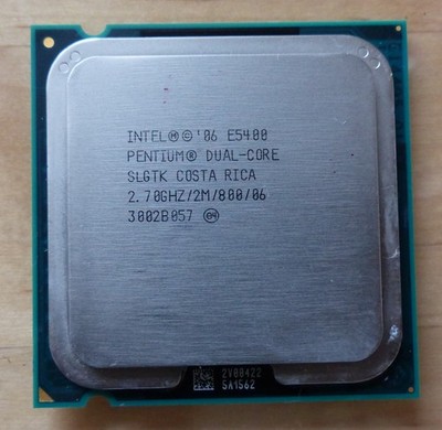 Intel Pentium Dual-Core E5400 SLGTK 2 x 2.7GHZ 2MB 800MHZ FSB Sockel 775