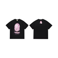 A Bathing Ape Mens S Black Pink Cotton Sakura...