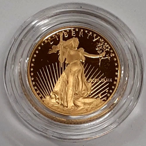 1989-P $5 1/10 Oz Proof American Gold Eagle in Capsule No OGP