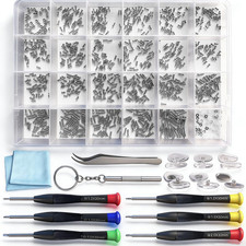 Eyeglass Repair Kit - 24 Types of Eyeglass Screw Size Glasses Repair Kit with Sc