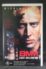 8mm 1999 VHS Tape PAL Thriller Nicolas Cage Joaquin Phoenix James Gandolfini