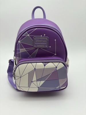 Disney Parks Loungefly Mini Backpack Magic Kingdom Purple Wall Rare SKU 33 