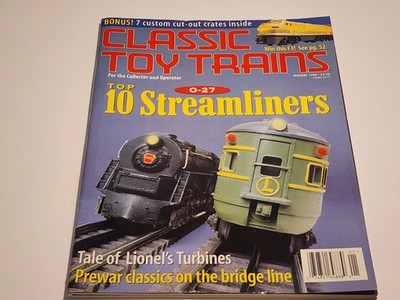 Classic Toy Trains Magazine January 1998 Top 10 Streamliners
