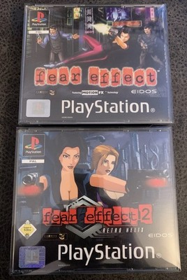 PS1 Spiele - Fear Effect 1 + 2 - PAL - CiB - Psone - Sony Playstation 1