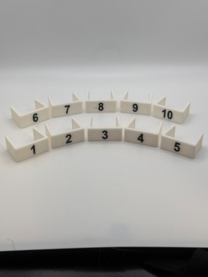 Treadle Numbers for a Harrisville Design 10 Treadle Floor Loom.