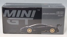 MINI GT LB-WORKS Lamborghini Aventador LTD Matte Black #eefeea