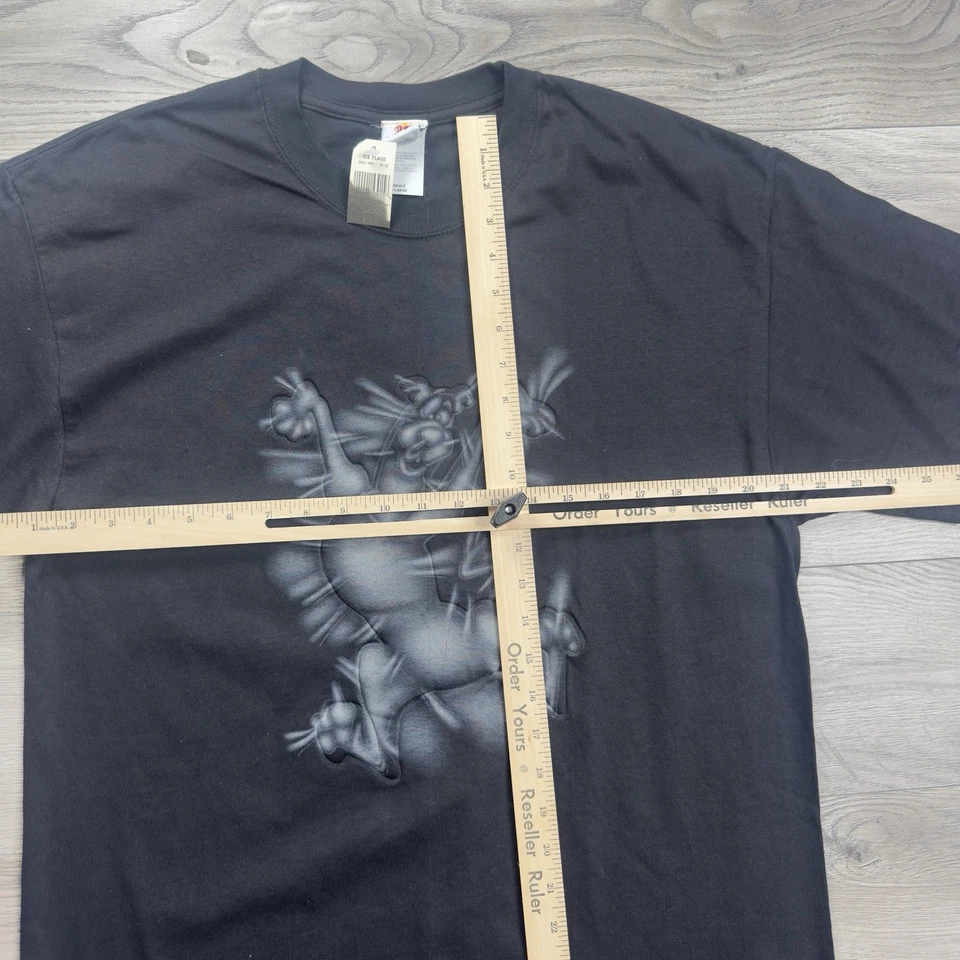 Vintage 90s Embossed  Scooby Doo T-Shirt XL Six Flags Brand New With Tags (Rare) - Image 3 of 4