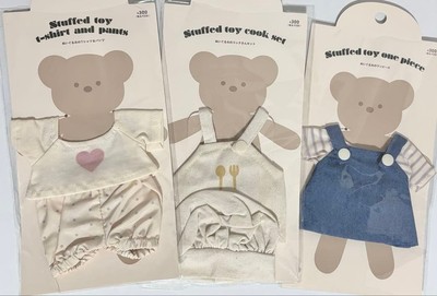3 coins Suriko plush toy clothes set of 3 #faddbb