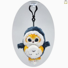New Mofusand Shark Dark Blue Plush Costume Cosplay Keychain Keyring Accessory