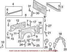 Genuine OEM Left Quarter Panel Splash Shield Bracket for Toyota Tundra 2007