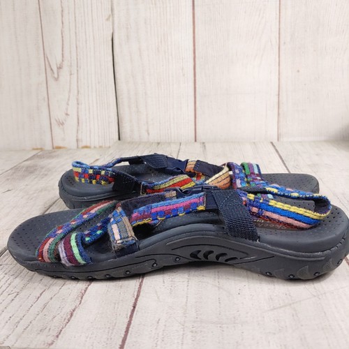 USADO - Sandalias Skechers Correa MUJER TALLA 8 - Reggae Sew Me 41113 / NVMT Bueno - Imagen 9 de 9
