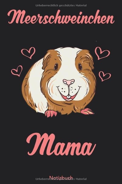 Notizbuch Meerschweinchen Mama 120 Seiten Kariert, Tagebuch, Schreibheft-image
