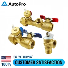 3/4" Tankless Water Heater Isolation Valve Kit Pressure Relief - CSA approved US