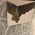Halloween Gray Lace Table Cloth Spider Web Spooky Holiday Gothic Home Decor NEW