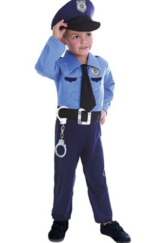 Mince name Derbeville test Costume Carnevale Poliziotto bambino 3/4 Anni | eBay
