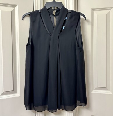 Antonio Melani Sleeveless Silk Blouse, Size-M