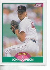 1989 Score Traded John Dopson Card