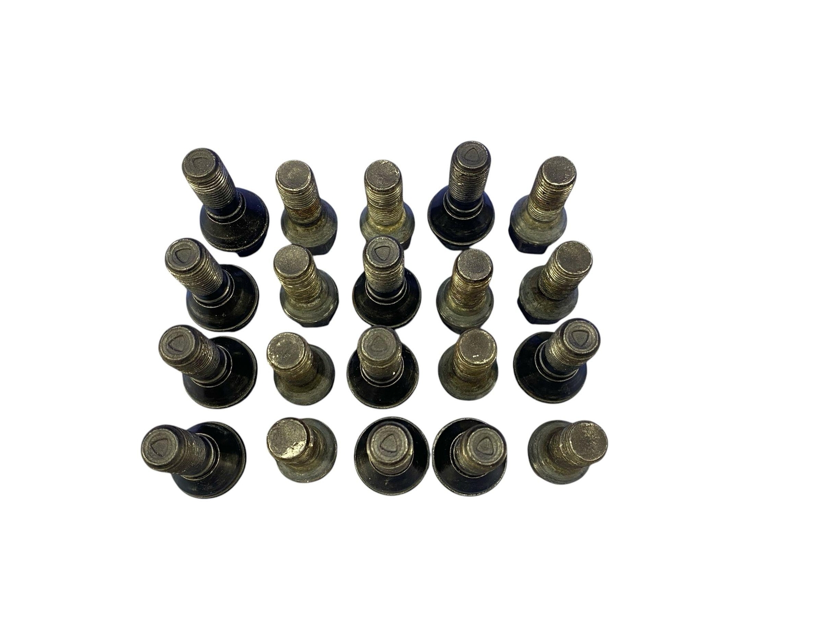 2003-2007 LAMBORGHINI GALLARDO WHEEL RIM LUG NUT BOLT SET OF 20 BLACK *WEAR*