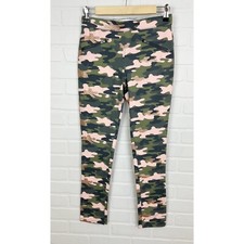 The Childrens Place Glitter Camouflage Pull On Ponte Skinny Pants Leggings 14