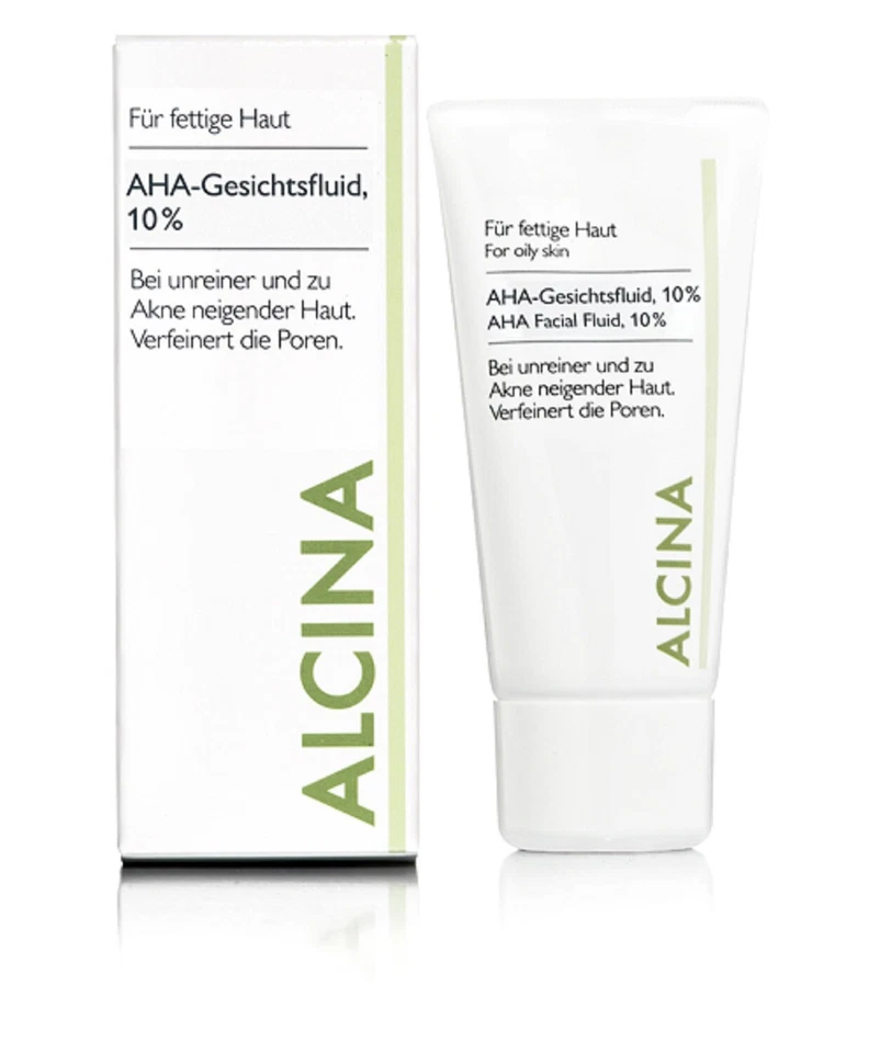 Alcina F/M AHA Gesichtsfluid 10% pflegende Kosmetik 50 ml