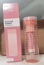 NEW Fruit H2O Modern Lines, BPA Free Fruit Infuser, Portable, Leakproof