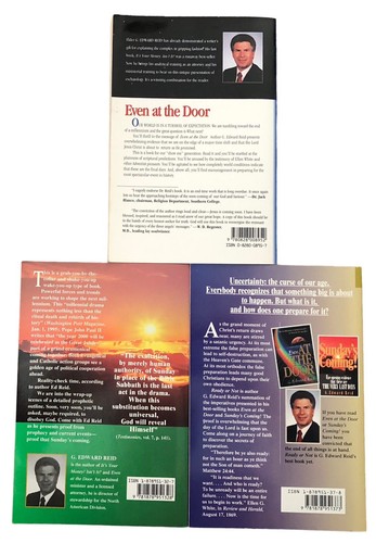 3 SDA Books by G Edward Reid 1994-1997 Review and Herald Omega Productions PB - Picture 2 of 19