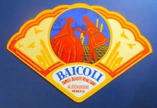 VENTAGLIO PUBBLICITA' BISCOTTI COLUSSI ANNI '50 - ORIGINALE