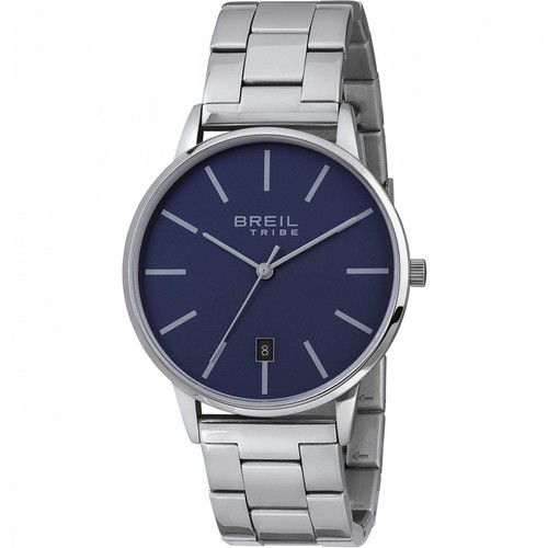 Breil Tribe Avery EW0455 Men's Quartz Watch - Blue Dial, Stainless Steel Bracele