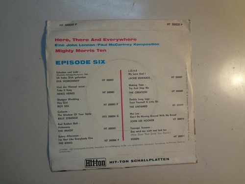 EPISODE SIX:(Deep Purple)Here There & Everywhere-Germany 7" 66 PYE HT300020 PSL - Picture 2 of 4