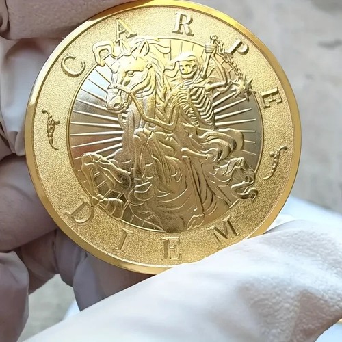 Lucky Challenge Coin Golden Charm Pirate's Fortune Coin Iron Material Coin - Picture 5 of 8