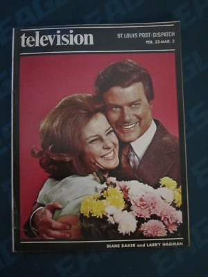 Post Dispatch Regional TV Guide Feb 1973 Larry Hagman Baker Here We Go Again