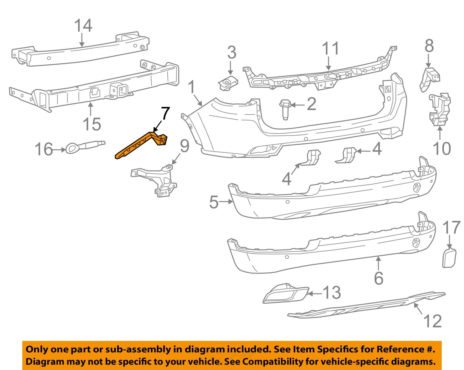 CHRYSLER OEM 17-22 Compass Upper Bumper Bracket 68244462AB