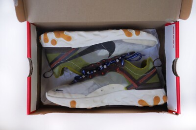 NIKE React Element 87 Moss/Black-El dorado AQ1090 300 Men's sneakers Shoes US 8