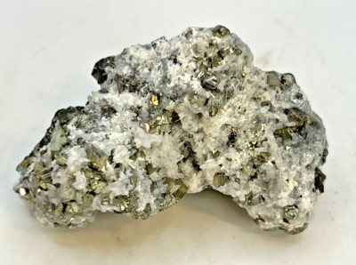 Natural Iron Pyrite-Quartz Specimen from Minas Gerais, Brazil  24  Grams