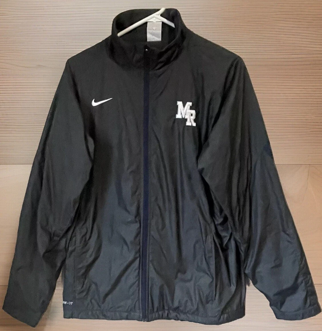 Men’s Jacket Nike Storm Fit Size Medium Fleece Coat Lined Full Zip J-1168