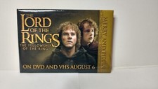 Lord of the Rings Two Towers Merry & Pippin Promo Button Pin Tolkien Movie LOTR