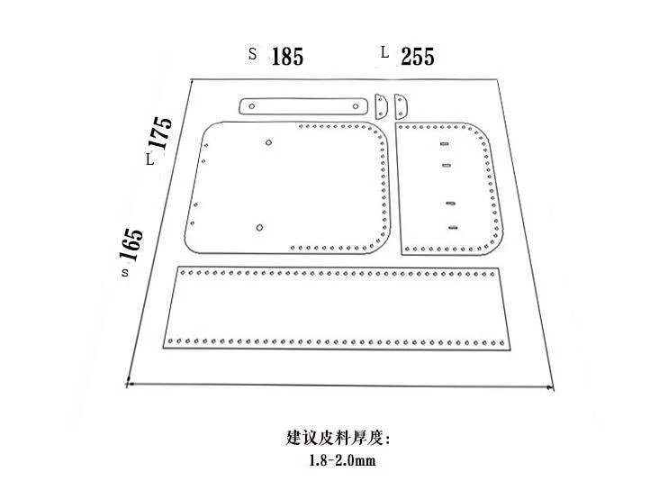 Plastic Sewing Bag Pattern- Small Briefcase Purse Bags DIY Patterns PVC Template - Image 3 of 4