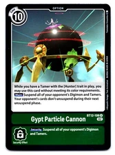 Gypt Particle Cannon BT12-106 (R) Digimon FOIL Card