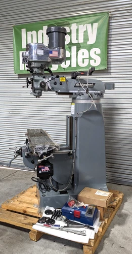 BRIDGEPORT 9" x 49" Milling Machine S1 with Newall DRO / Powerfeed 230/460v 3 Ph