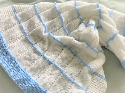 DAISY GRAY KNITS Knitting pattern- Cassy Baby Blanket ~ Aran Yarn ~ Simple Design ~ Paper Copy