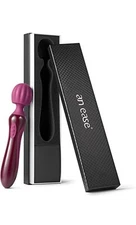 NEW Vibrating Massage Wand Full Size Flexible Color-Red AE-MW01-RD AN EASE RELAX