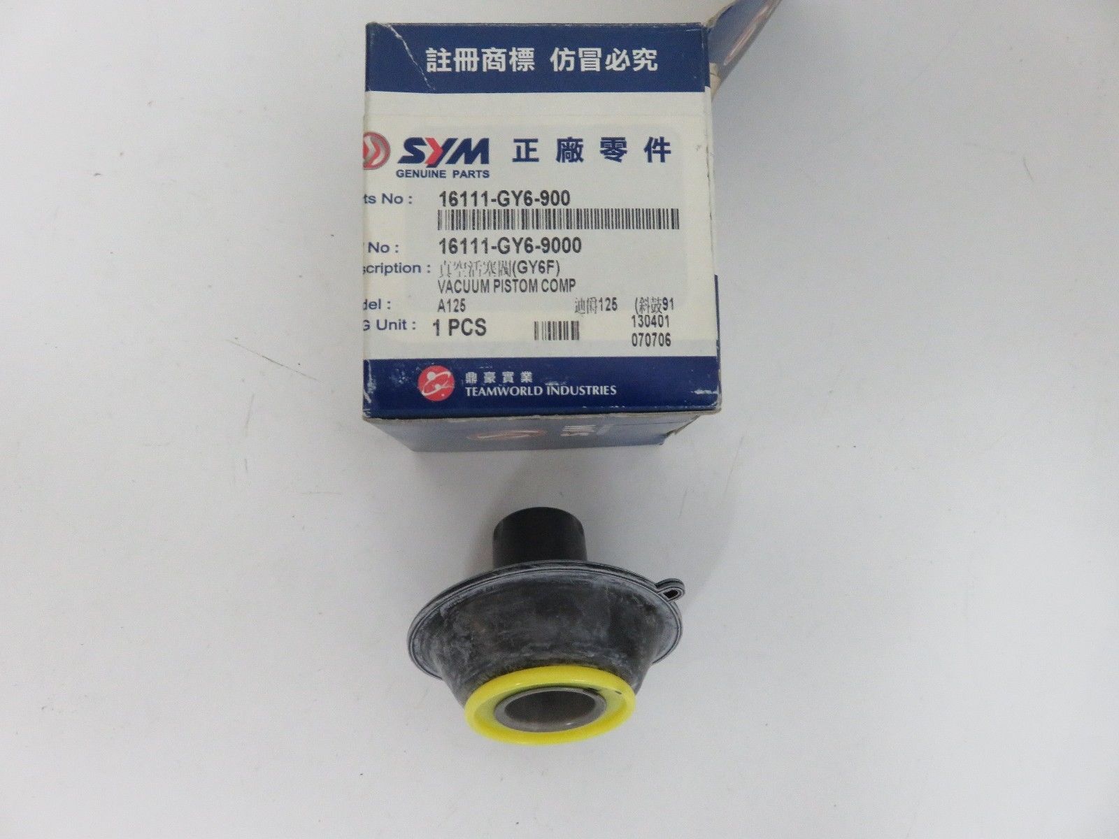 OEM SYM Carburetor Vacuum Piston Comp PN 16111-gy6-900 for sale 