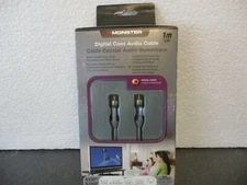 Monster Coax Audio Cable 1 Meter (3.28ft.) Length NOS