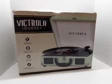 Victrola BT Suitcase Record Player With 3 Speed Turntable, Turquoise New in Box