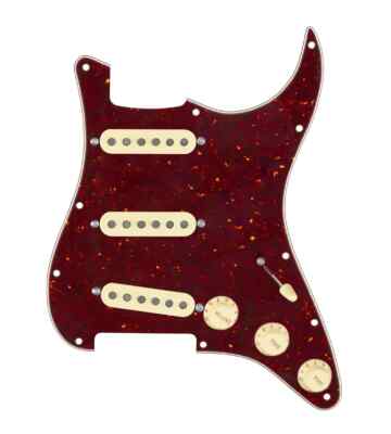 920D Texas Vintage 5 Way Loaded Pickguard Tortoise / Cream for Strat Guitars