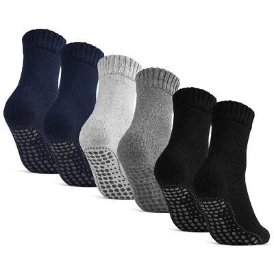 ABS Socken mit Wolle Anti Rutsch Socken Herren Damen Stoppersocken Noppensocken - Bild 1 von 4
